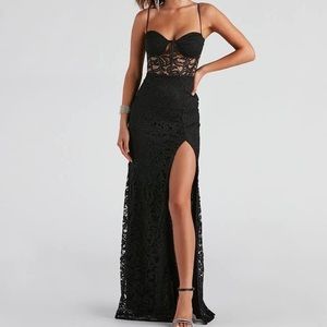 Windsor Vicky formal lace corset dress